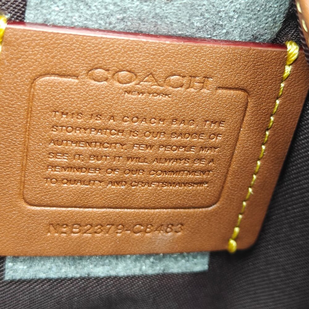 COACH Chaise pebbled leather women's large crossbody + Dust bag - BLACK - Picture 11 of 14